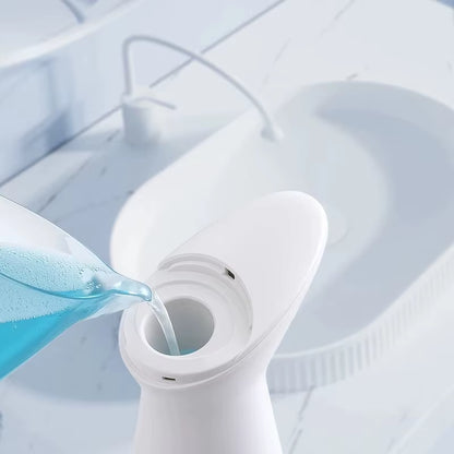Automatic Sensor Hand Soap Dispenser - Smart Touchless Soap Dispenser, White, Premium ABS Material, Waterproof for Bathroom Use