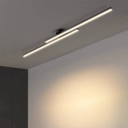 Modern Long Aluminium LED Ceiling Light Fixture for Indoor Spaces - Ideal for Hallways, Balconies, Aisles, and Offices