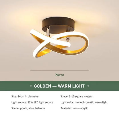 Modern Minimalist LED Strip Ceiling Lights for Living Room, Balcony, Entrance, and Staircase Home Decor